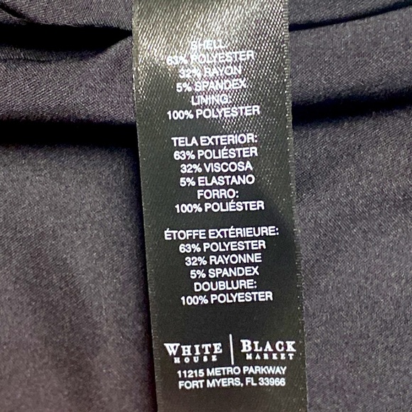 White House Black Market Pleated Black Mini Skirt Sz 8 - Picture 7 of 7